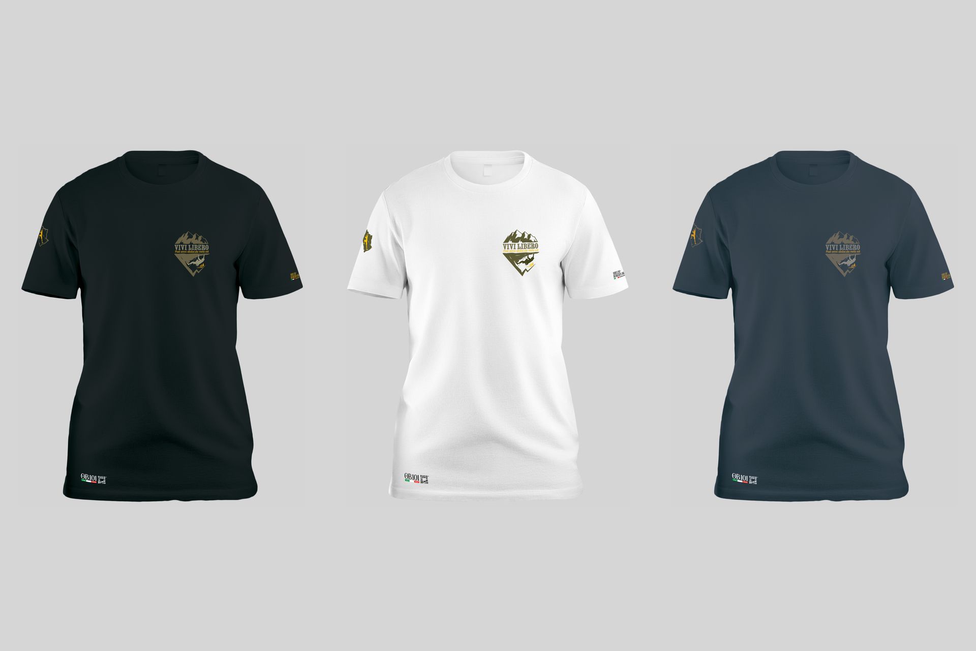 T-Shirt TRAD - POST OMNI OBSTACULO META EST (Dietro ogni ostacolo c'è una meta)