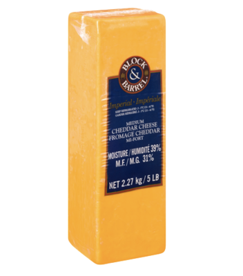 Cheese - Medium Cheddar 2.27 Kg/Block