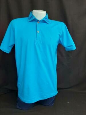 Camiseta tipo polo Azul Hombre