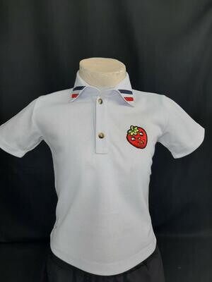 Camiseta tipo polo Blanca 2 Niño(a)