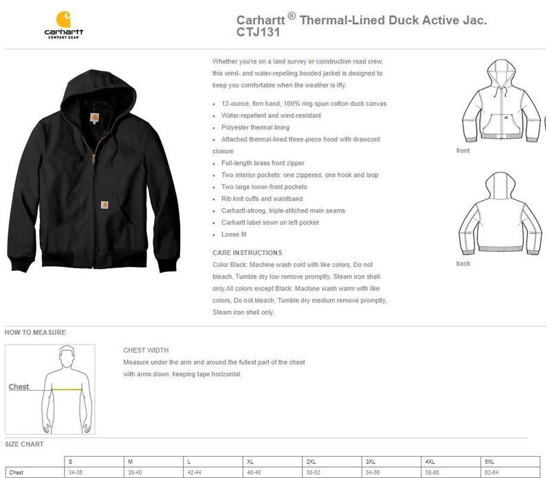 Carhartt ® Thermal-Lined Duck Active Jac