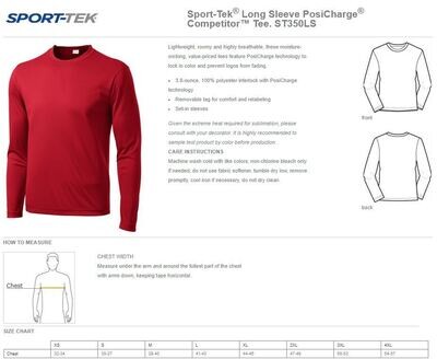 Sport-Tek® Long Sleeve PosiCharge® Competitor™ Tee
