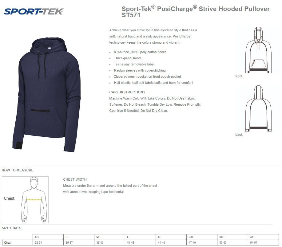 Sport-Tek® PosiCharge® Strive Hooded Pullover