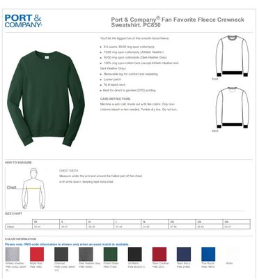 50/50 Crewneck Sweatshirt