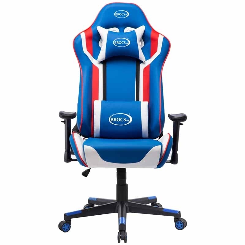 Silla Gamer Azul-Blanco