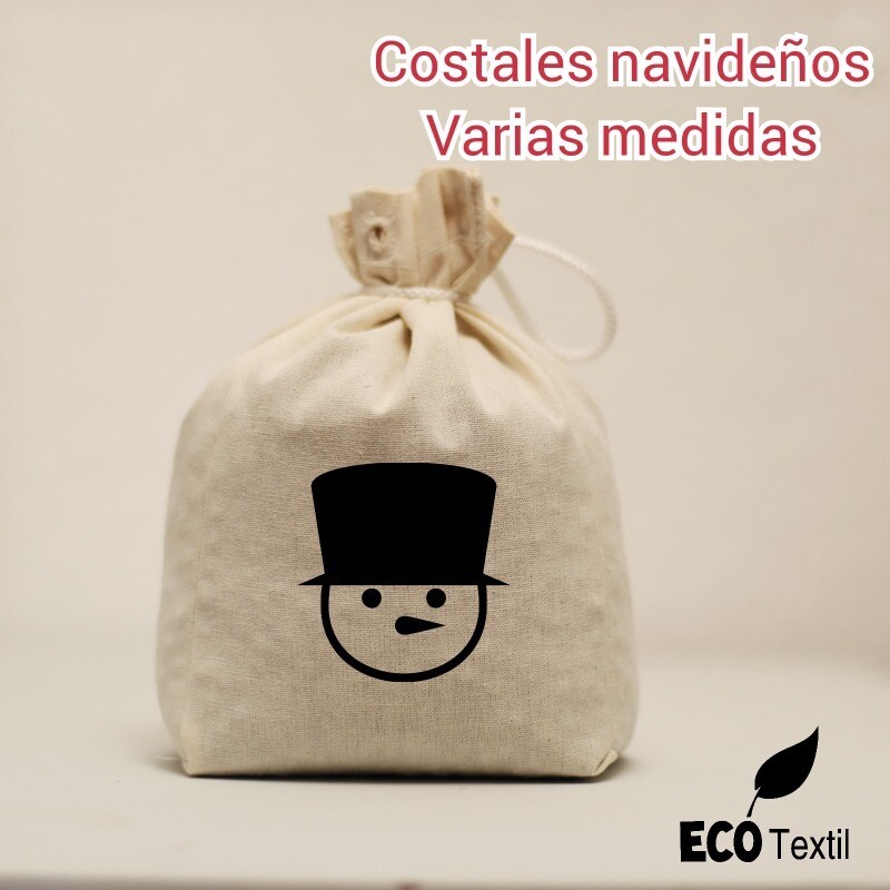 Costalito navideño para aguinaldos Paquete de 10