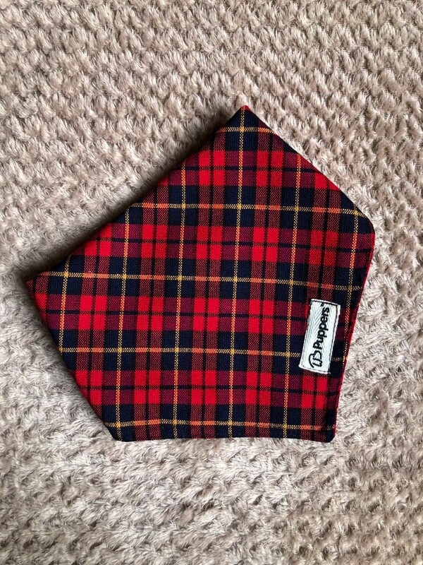 Bandana Cuadros Roja