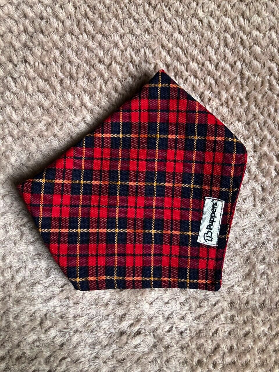 Bandana Cuadros Roja