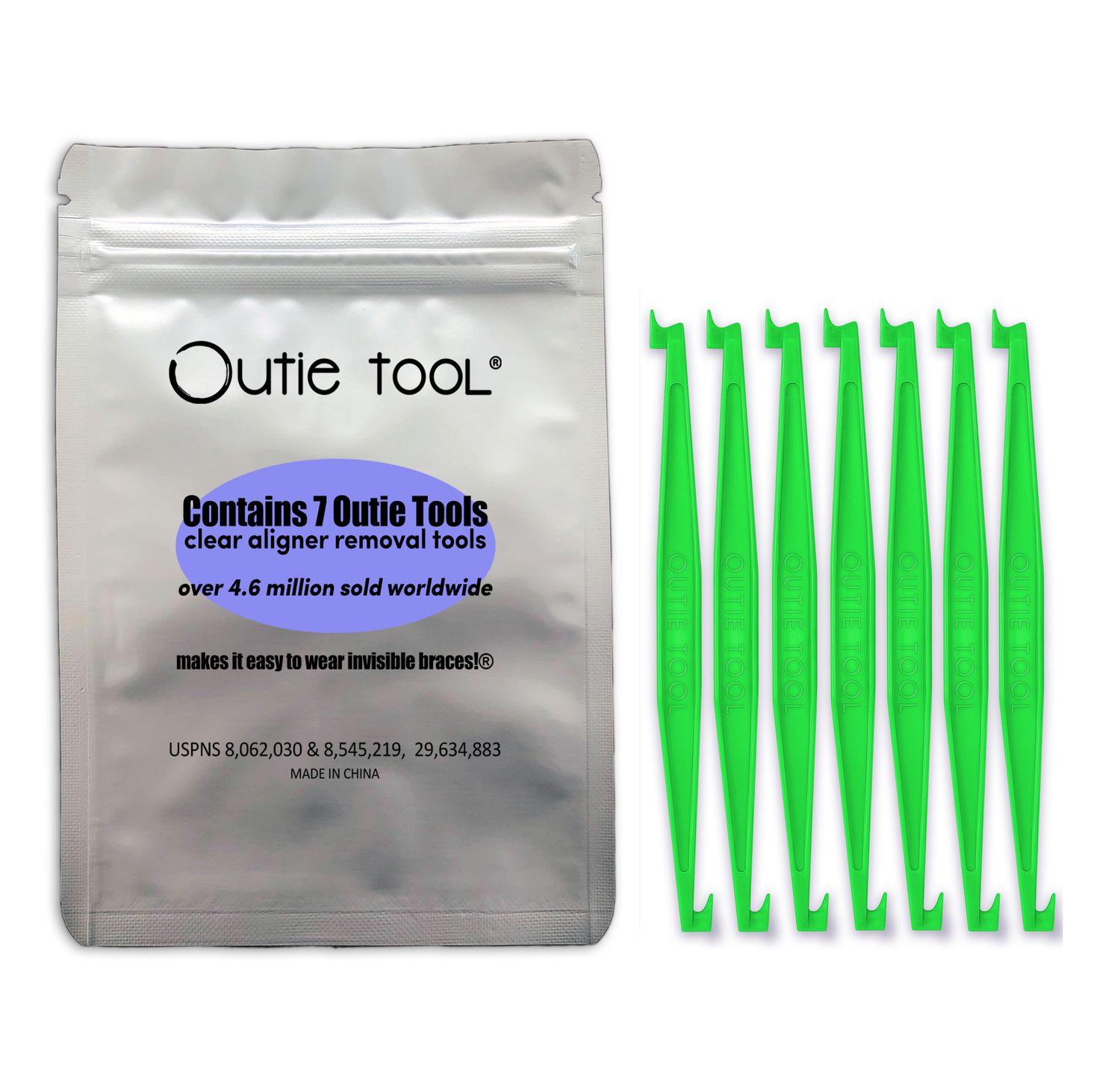 Outie Tool 7 Pack | Neon Green