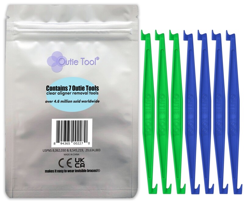 7  | 3 Neon Green Individually Wrapped Singles and 4 Sky Blue Bulk