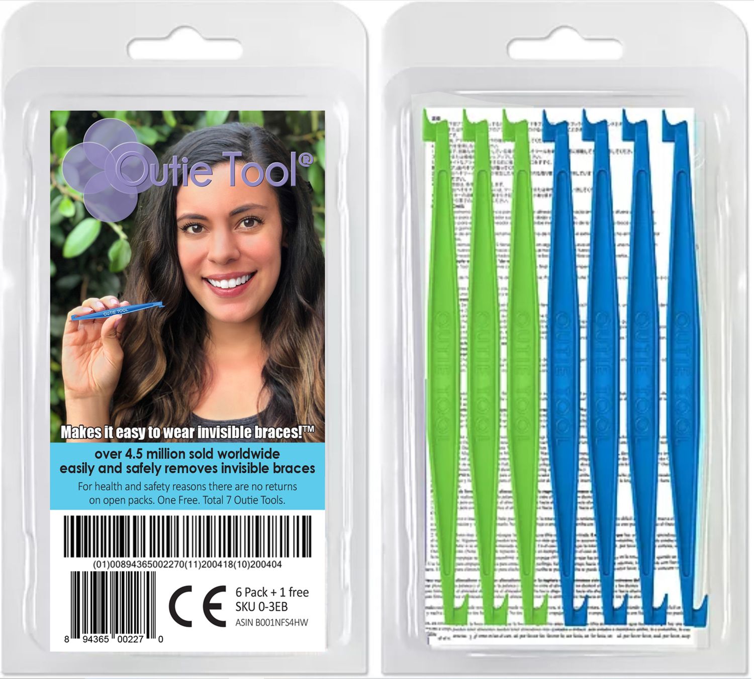 Outie Tool 7 Pack | Neon Green/Sky Blue