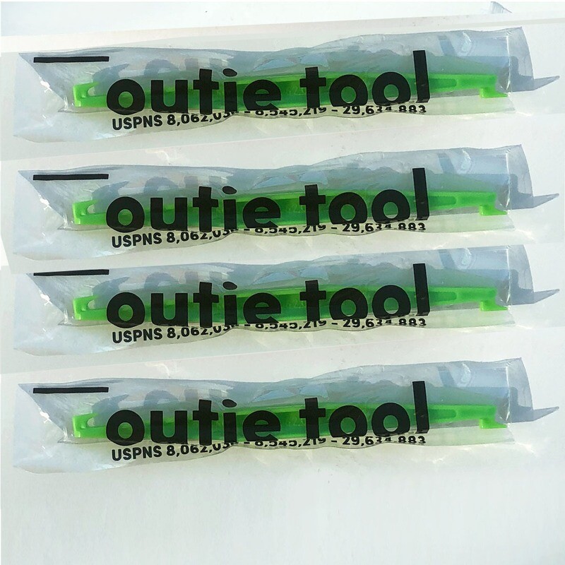 60 NEON GREEN OUTIE TOOLS - Wholesale - Individually Packaged Singles