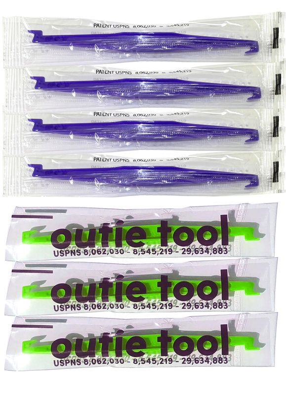 7 Pack |  4 Midnight, 3 Neon Green Individually Packaged Singles
