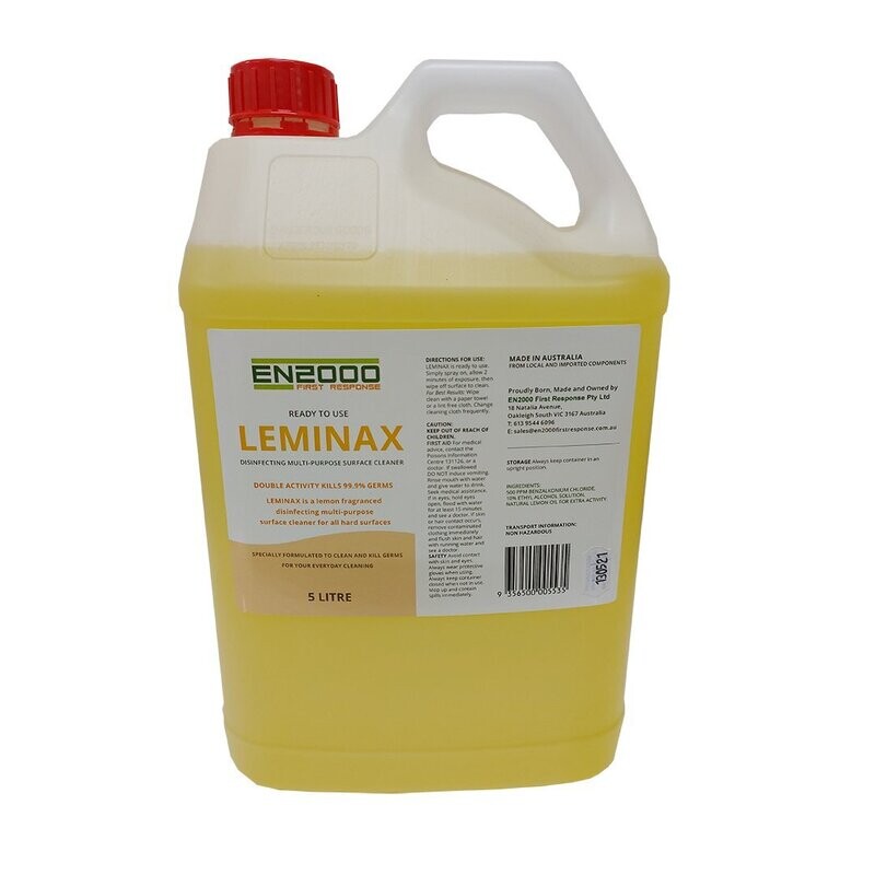 LEMINAX MULT-PURPOSE SURFACE CLEANER 5LT CONTAINER - CARTON OF 3