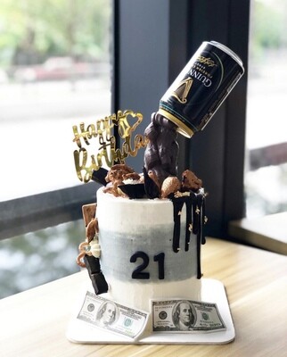 Anti-Gravity Beer Can Cake 2 (no Alcohol)