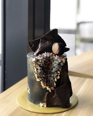 Black Crystal Cake