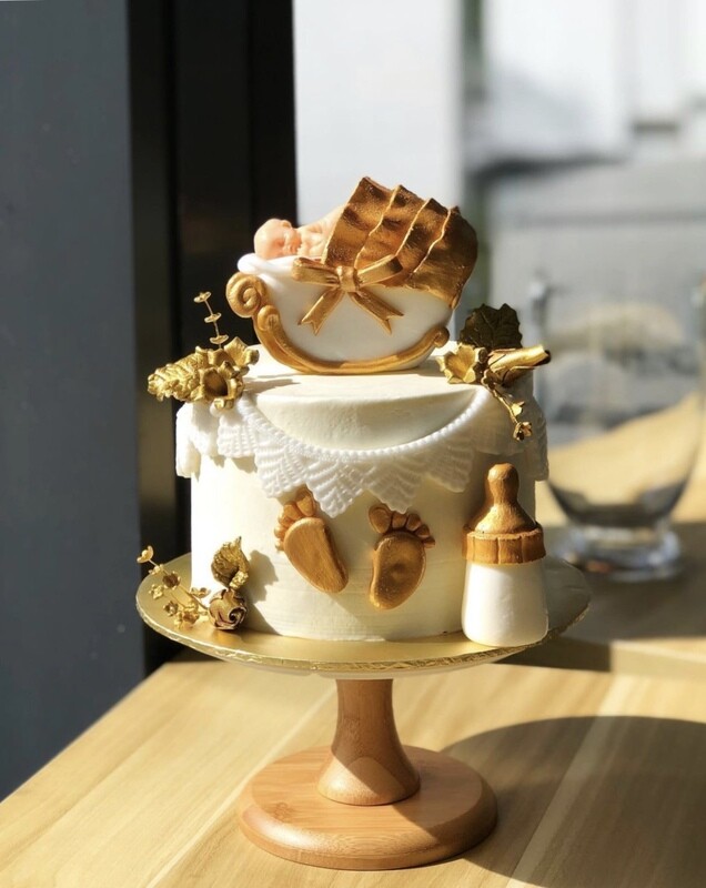 Baby Fullmoon 3 Cradle Cake 3 Golden Baby Fullmoon 3 Cradle Cake 3 Golden