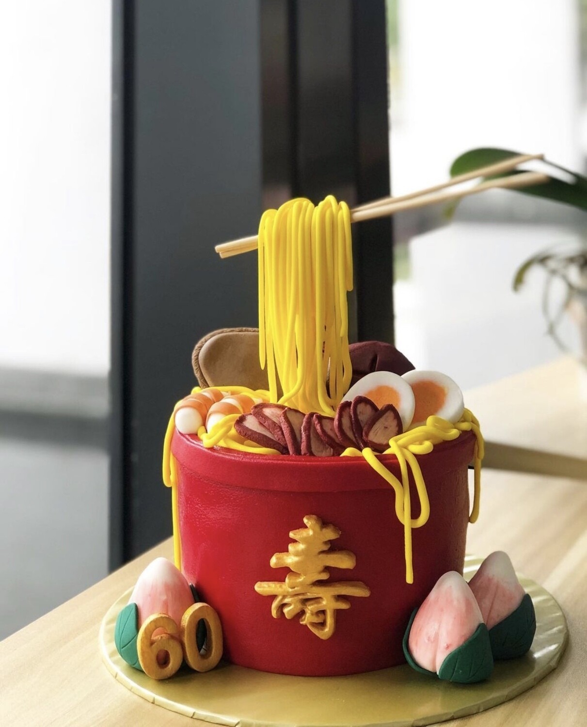 Delicacy Cake - Shou Longevity Noodles Bowl