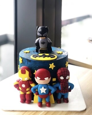 Marvel Avengers Superhero Group Cake 1