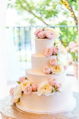 2 Tiers Wedding Cake