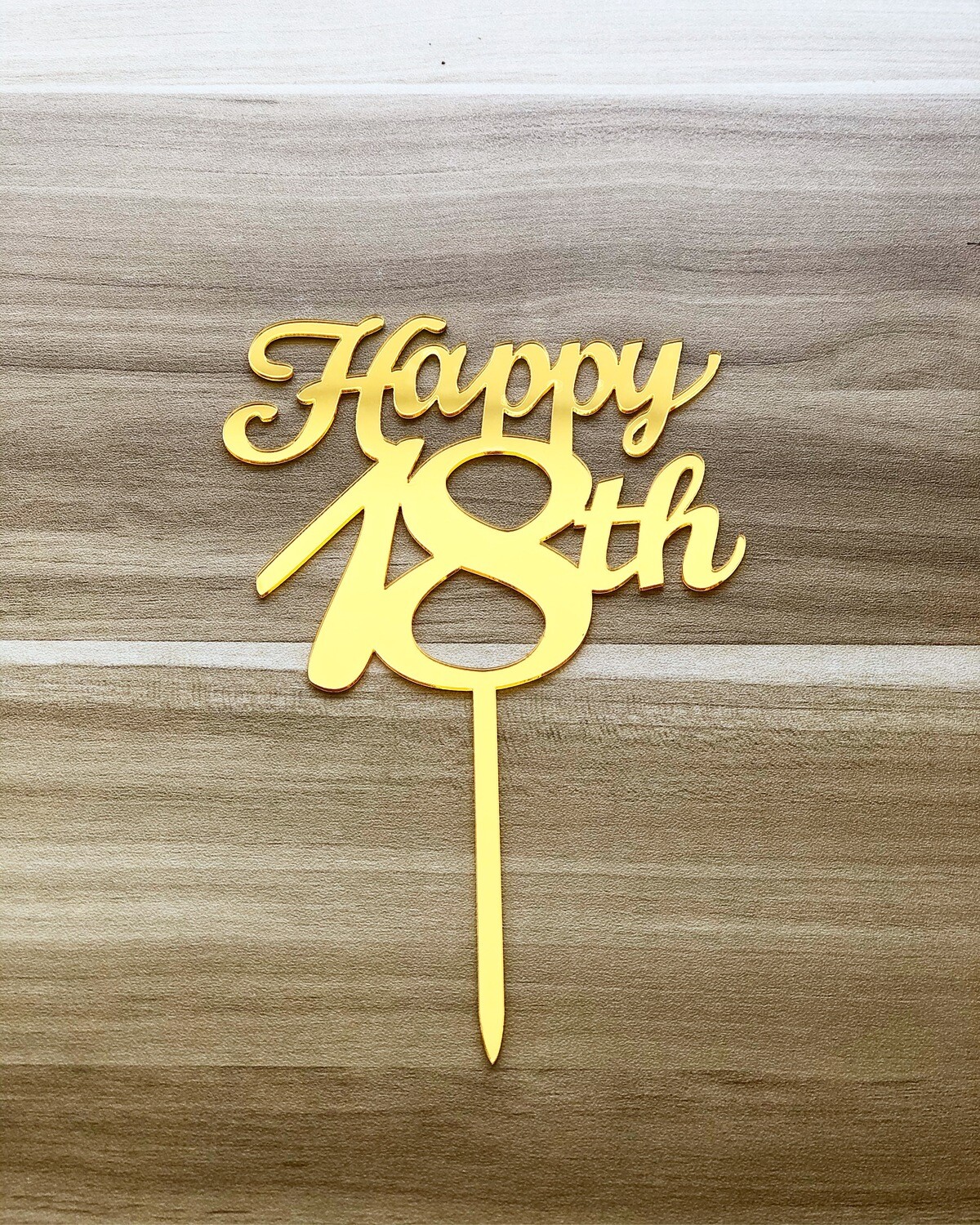 Topper - Happy 18th (Gold)