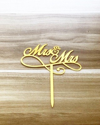 Topper - Mr &amp; Mrs (Gold) 1