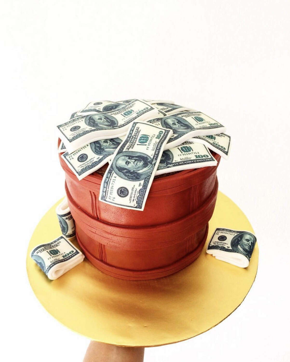 Money Bucket Cake