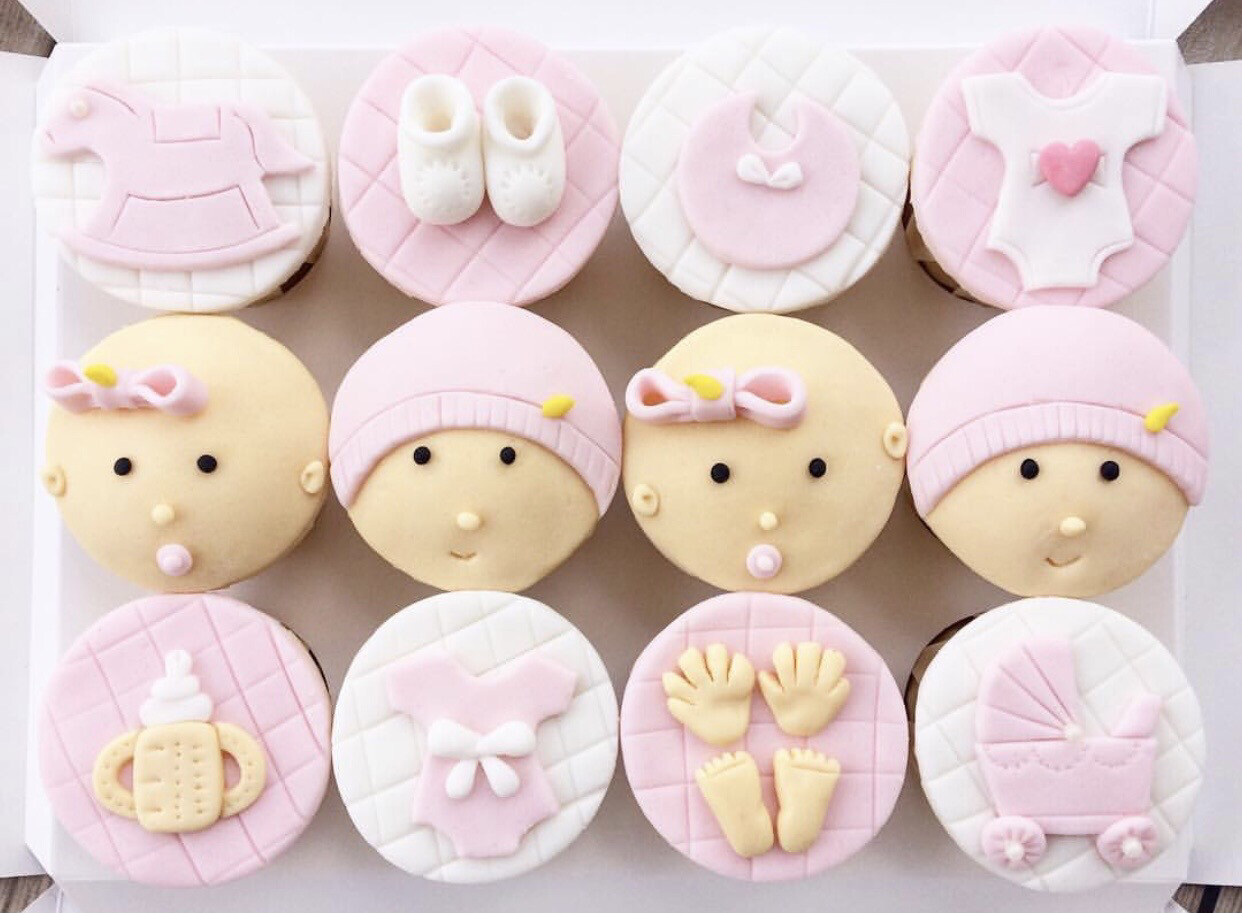 Baby Fullmoon Newborn Girl Boy Cupcakes 1