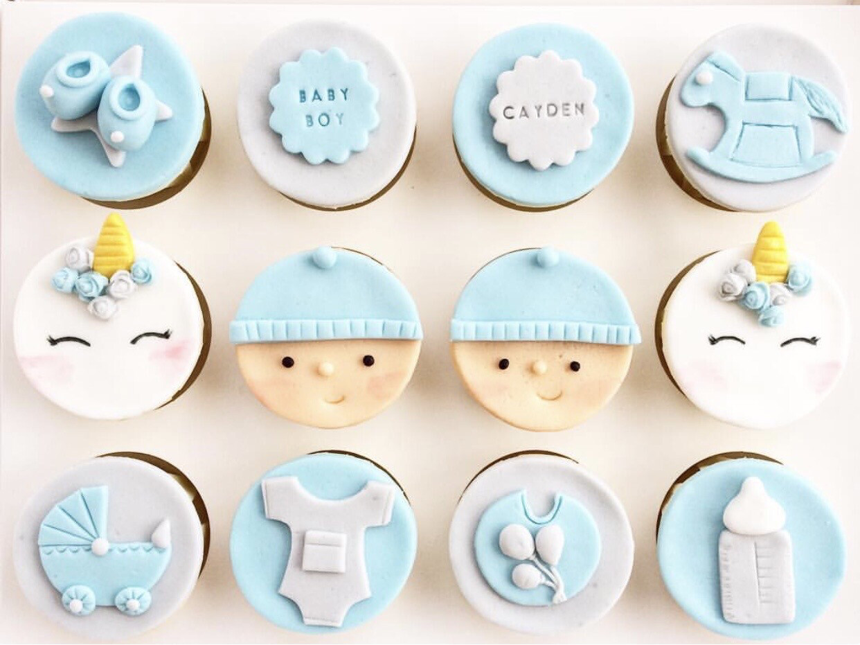 Baby Fullmoon Newborn Girl Boy Cupcakes 2