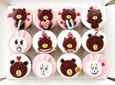 Brown And Cony Cupcakes 1