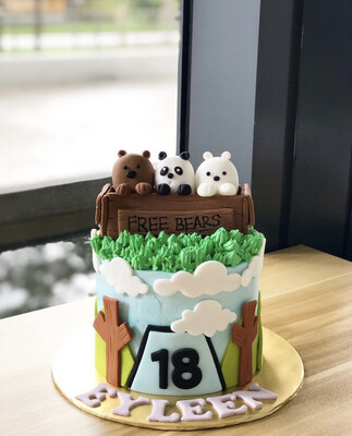 Bare Bears Cake 1