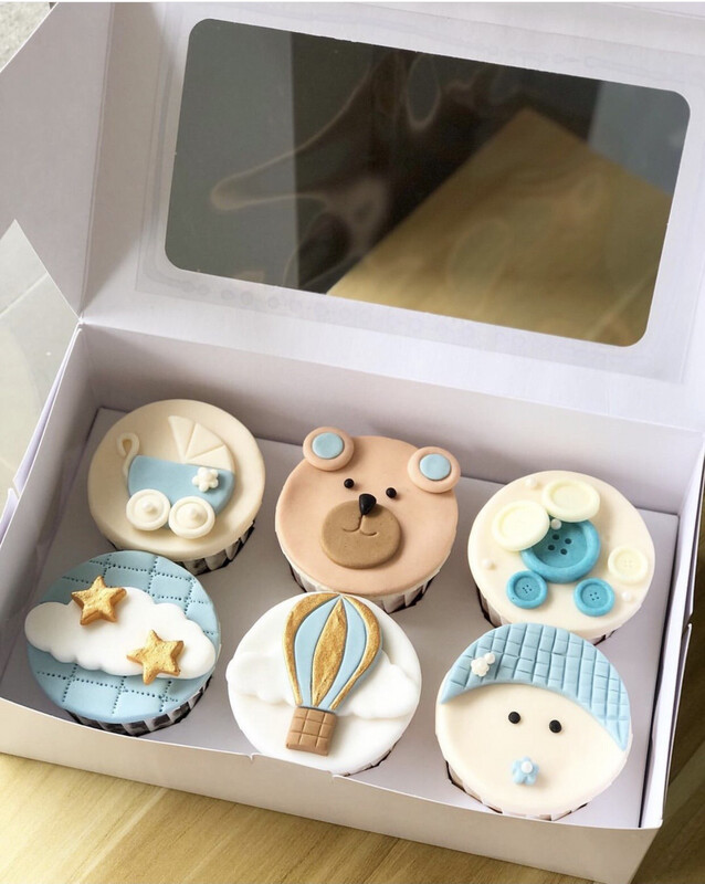 Baby Bear Fullmoon Newborn Girl Boy Cupcakes 3 Baby Bear Fullmoon Newborn Girl Boy Cupcakes 3