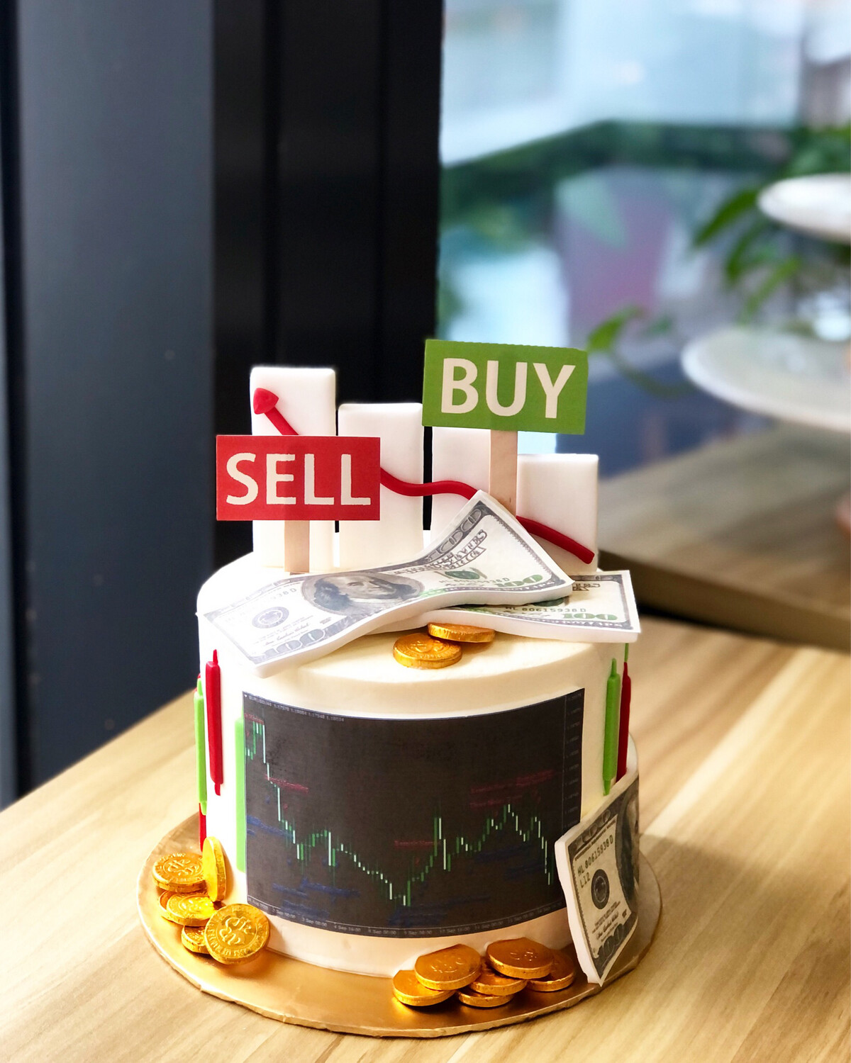 Money Trading Stock Cake 1