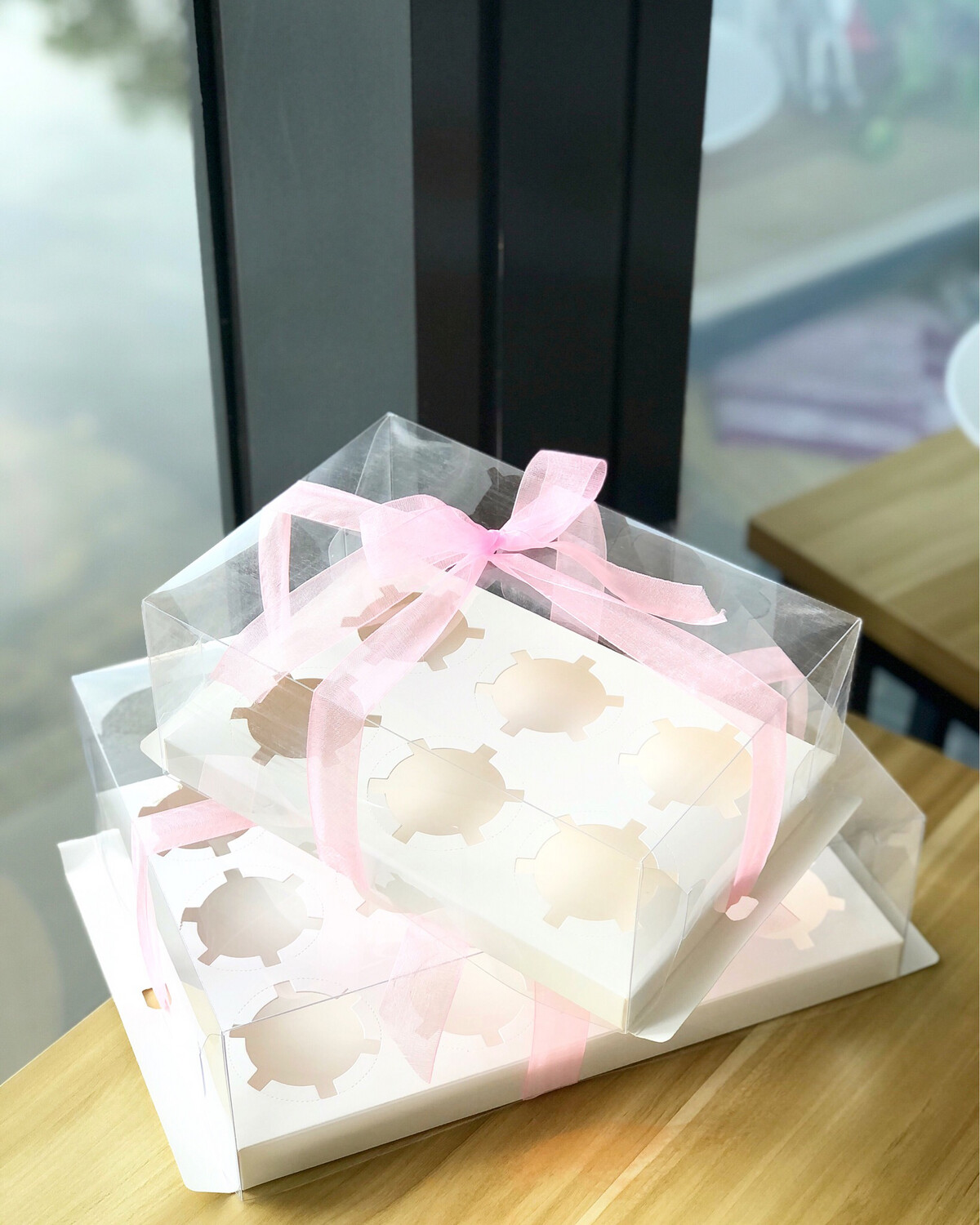 Transparent Box - Cupcakes (6holes)