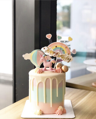Unicorn Rocking Baby Cake