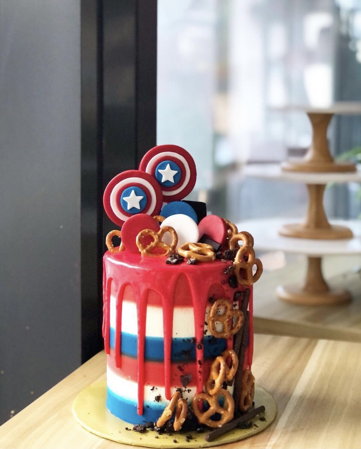 Marvel Avengers Superhero Iron Man Cake