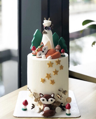 Animal Woodland Fox Cake 1