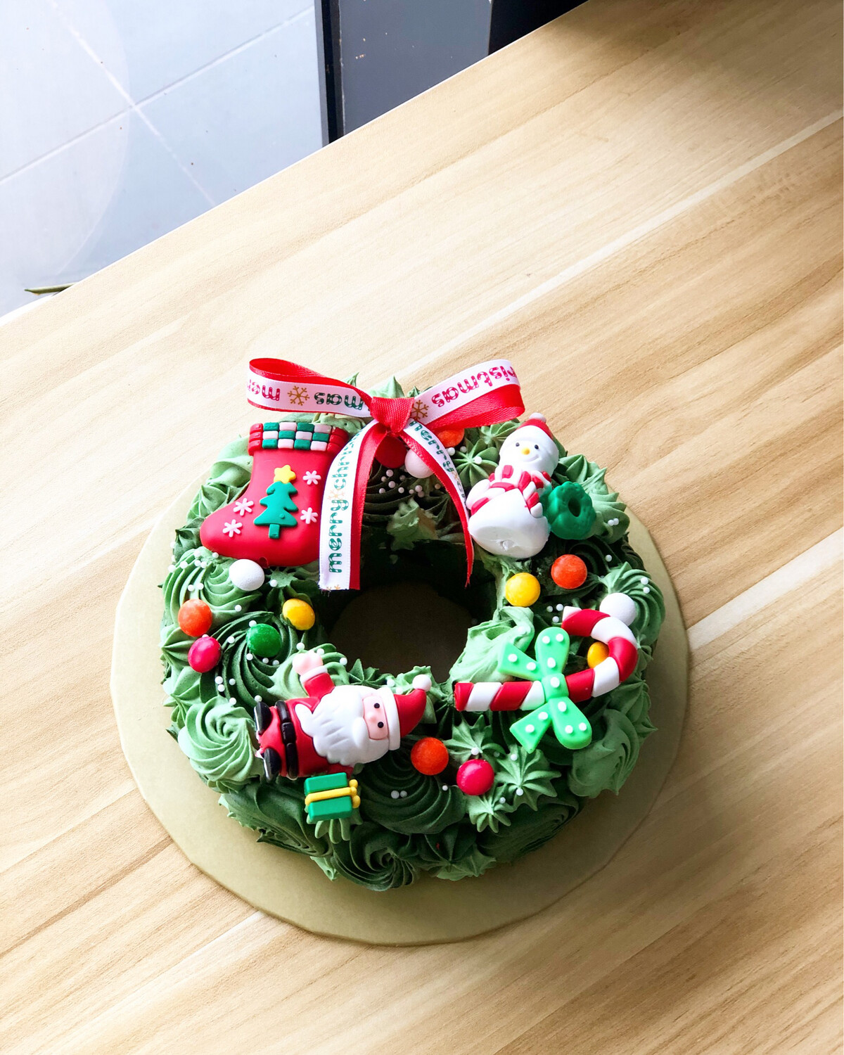 Festive - Christmas / Xmas / Wreath Cake
