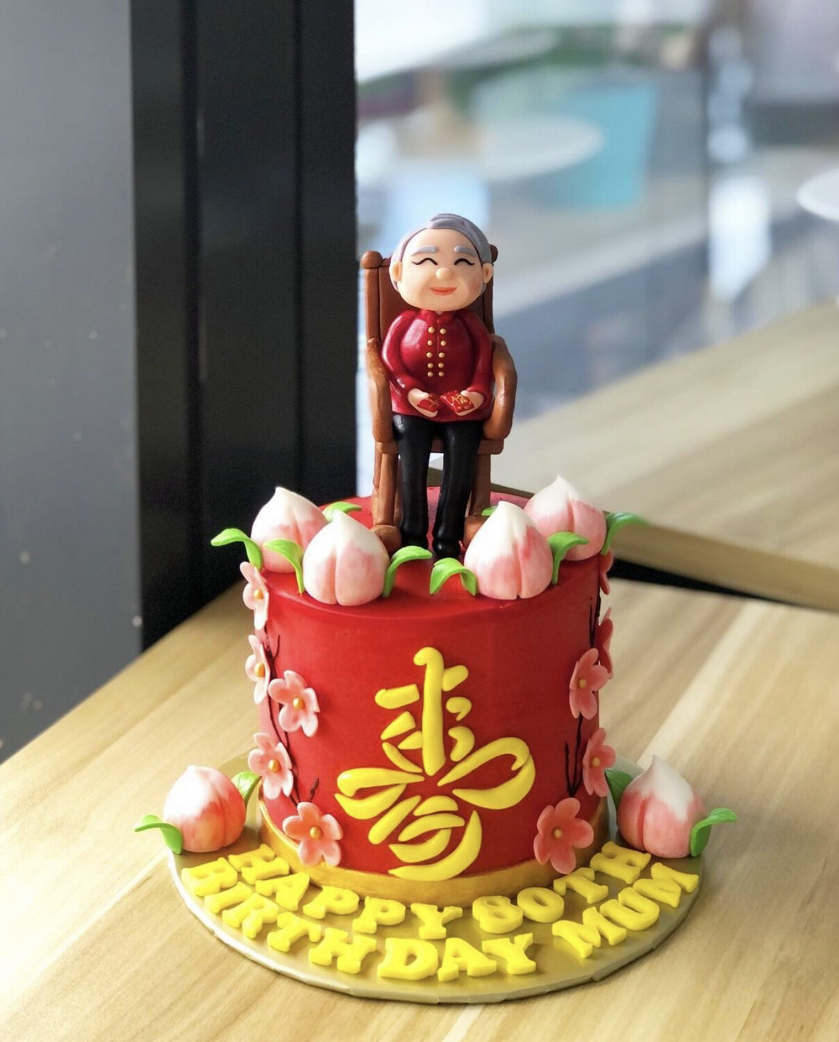 Chinese Shou Longevity Prosperity Cake 3