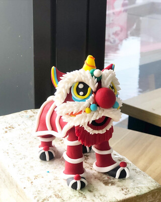 Fondant Figurine - Lion Dance