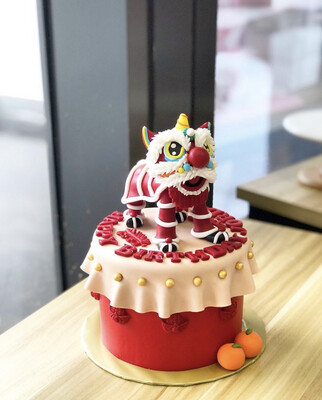 Festive - CNY - Lion Dance Cake 1