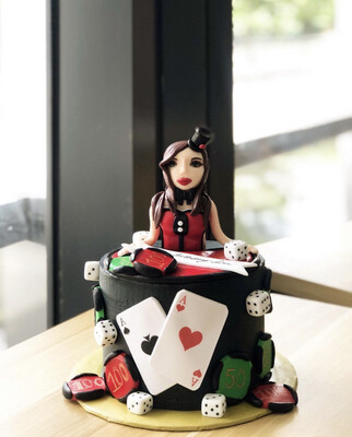 Money Poker Casino Cake 1