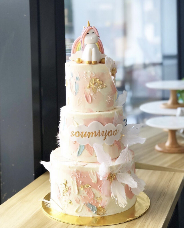 Featherlight Unicorn In 2 Or 3 Tiers Cake Featherlight Unicorn In 2 Or 3 Tiers Cake