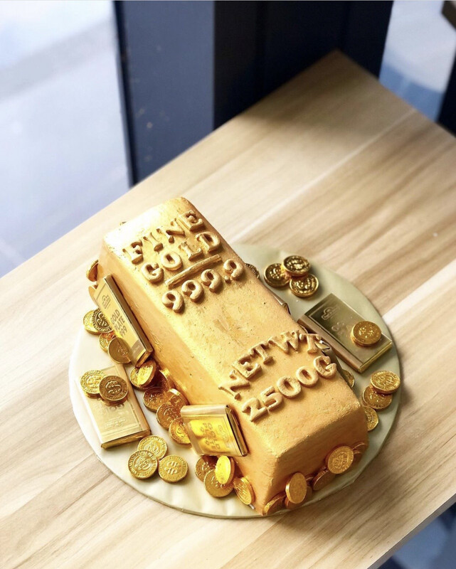 Money Gold Bar cake Money Gold Bar cake