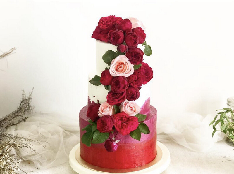 Oriental Chinese Merlot in 2 Or 3 Tiers Cake Oriental Chinese Merlot in 2 Or 3 Tiers Cake