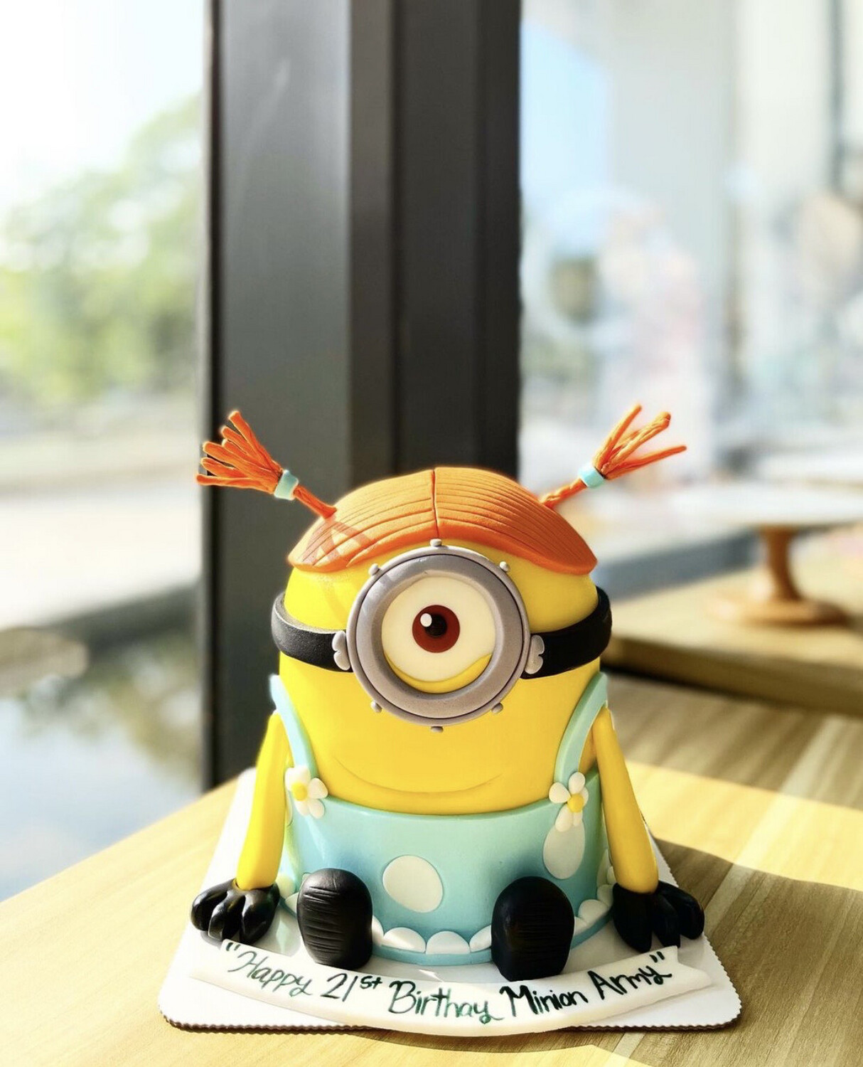 Minion Girl 3D Cake
