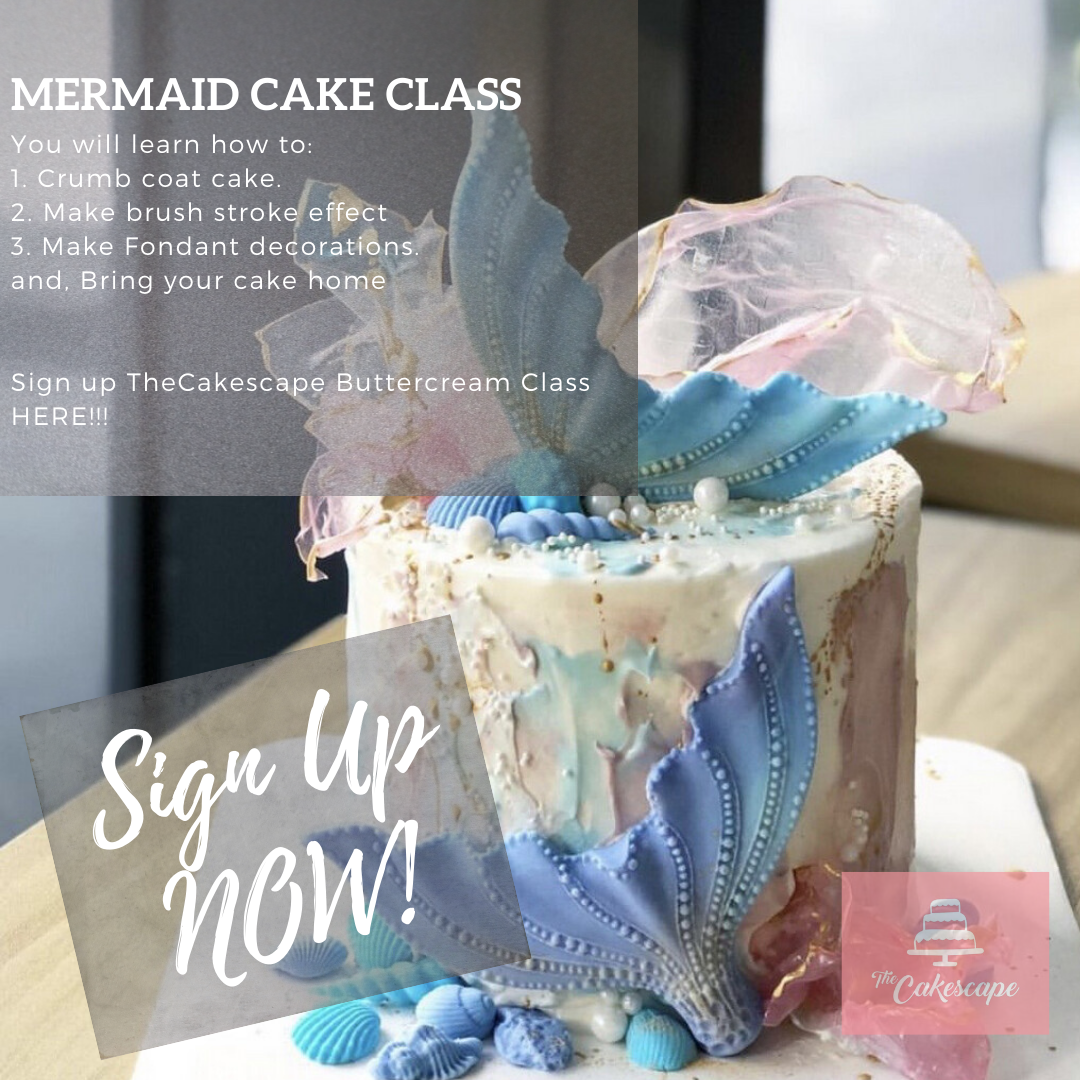 Private Physical Class - Mermaid Tail Fondant Cake