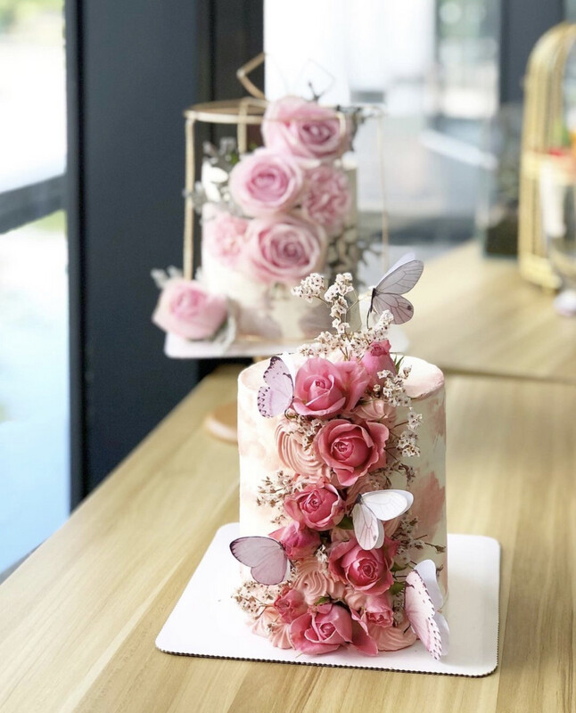 Garden Rose Flow Butterfly (WhatsApp Order)