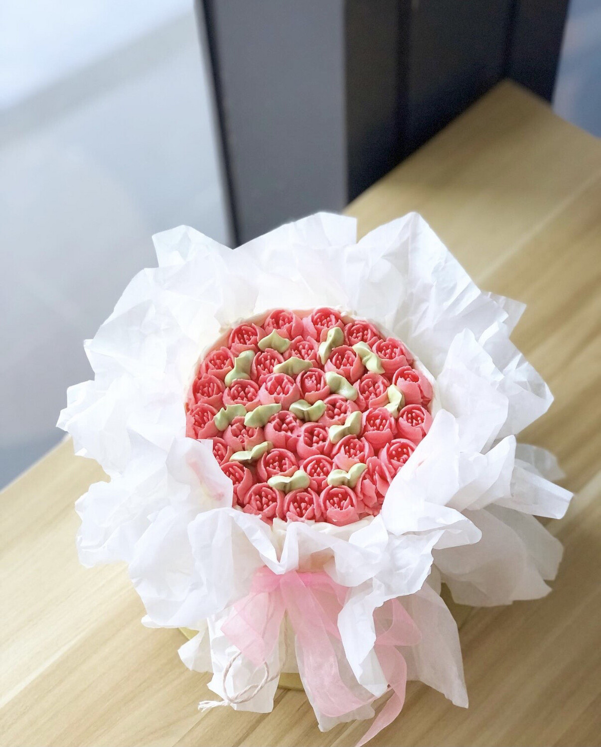 Buttercream Flower Bouquet Cake (WhatsApp Order)