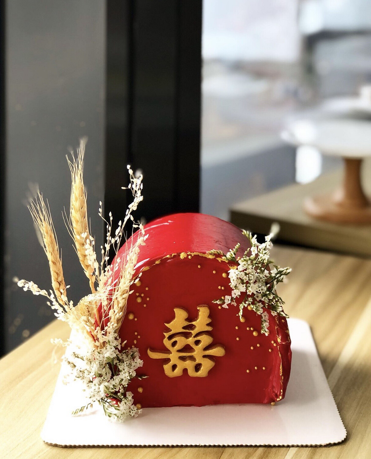  Oriental Chinese Wedding Arch Cake (WhatsApp Order)
